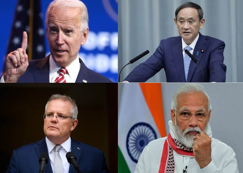 First Quad Leaders Summit on March 12, Leaders of USA, Japan, Australia and India to hold Virtual Meeting