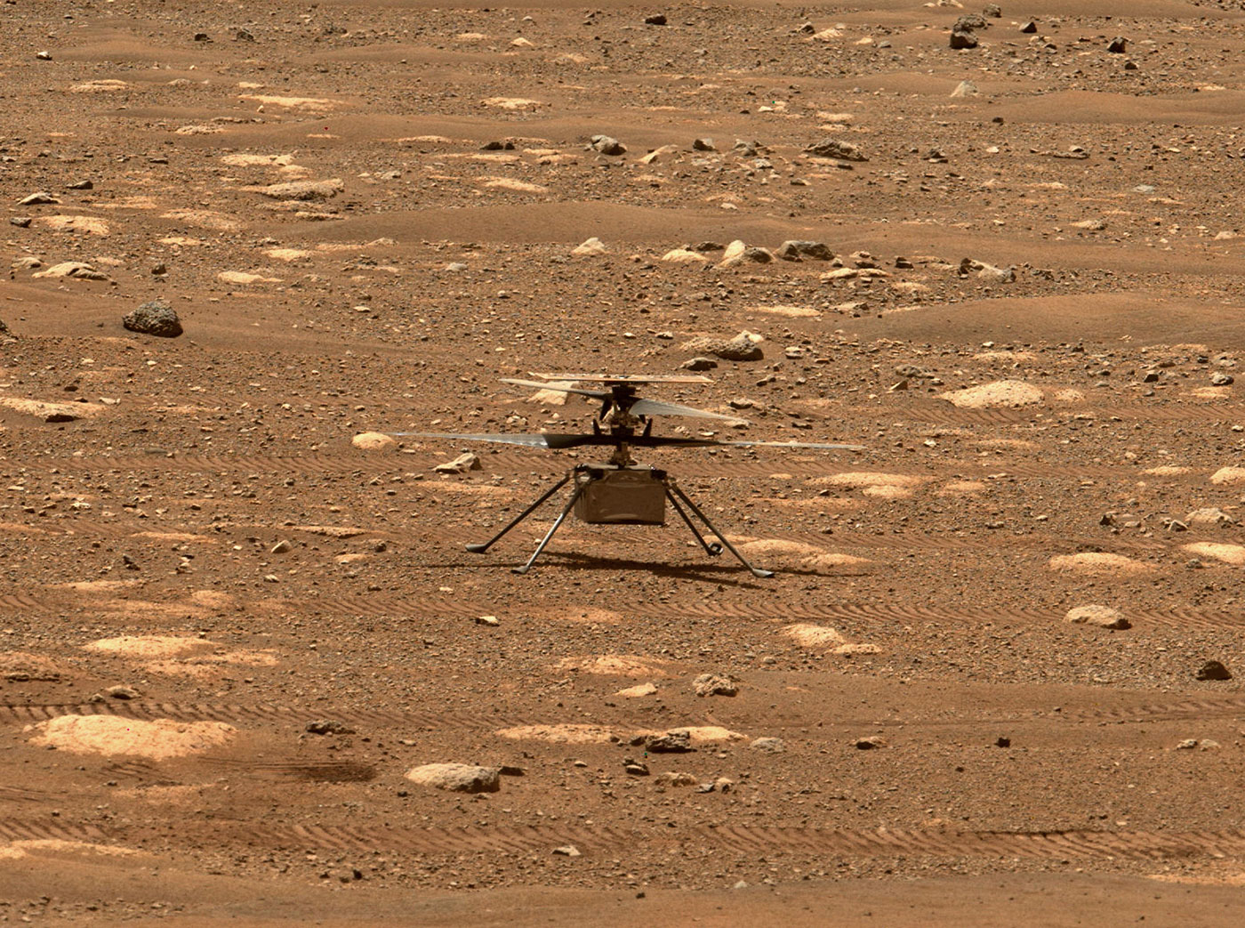 NASA’s Ingenuity Mars Helicopter Succeeds in Historic First Flight