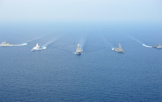 First Indian Navy – European Union Naval Force (EUNAVFOR) Exercise in Gulf Of Aden