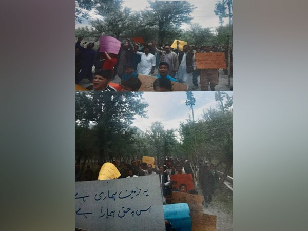Protest erupts in Gilgit Baltistan against Pakistan Air Force for illegal land grab