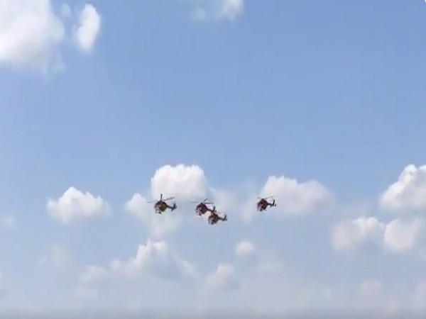 IAF Sarang helicopter performs at MAKS-2021 air show in Moscow