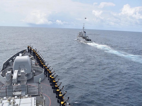 INS Talwar participates in post conclusion of Exercise Cutlass Express 2021 in Mombasa