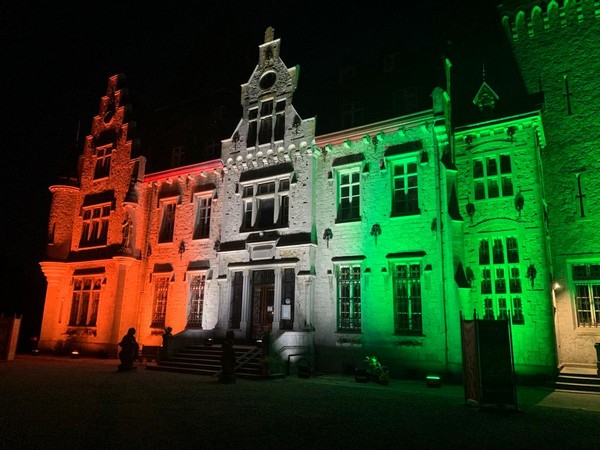 Belgium’s iconic building lights up in tri-colour to mark India’s 75th Independence Day