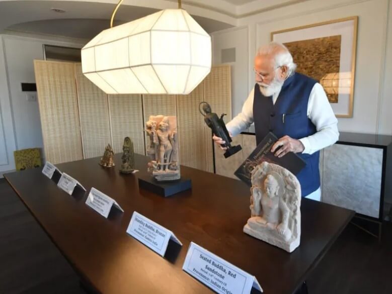 प्रधानमंत्री अपने साथ अमेरिका से लेकर आएंगे 157 प्राचीन कलाकृतियां व वस्तुएं