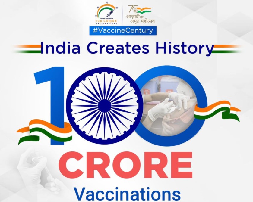 India crosses One Billion Vaccinations, PM Modi expresses gratitude to doctors and nurses on crossing 100 crore vaccinations
