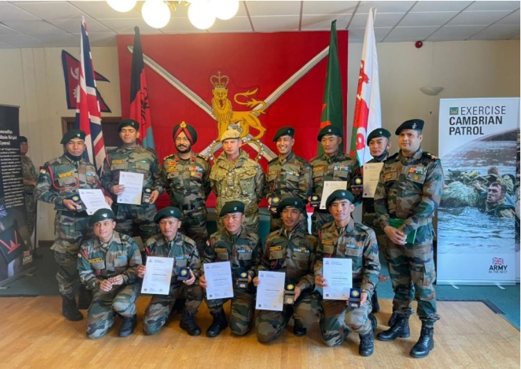 Indian Army Team Wins Gold Medal in Cambrian Patrol Competition Organised at Brecon, Wales (UK)
