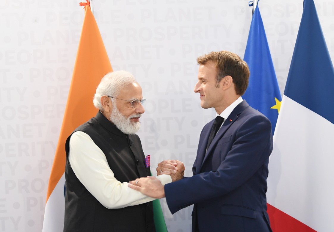 Bilateral Meeting between Prime Minister Modi and President Macron of France on the sidelines of the G20 Leaders Summit