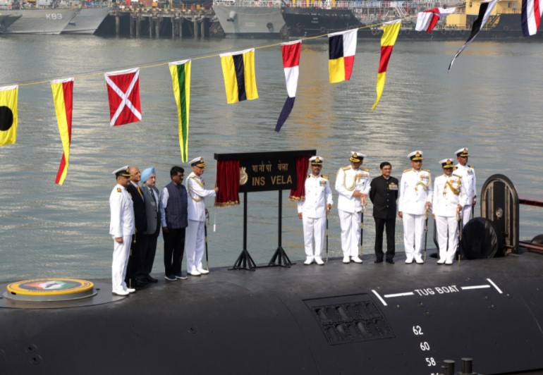Fourth Submarine of Project-75 ‘INS VELA’ Commissioned at Naval Dockyard, Mumbai