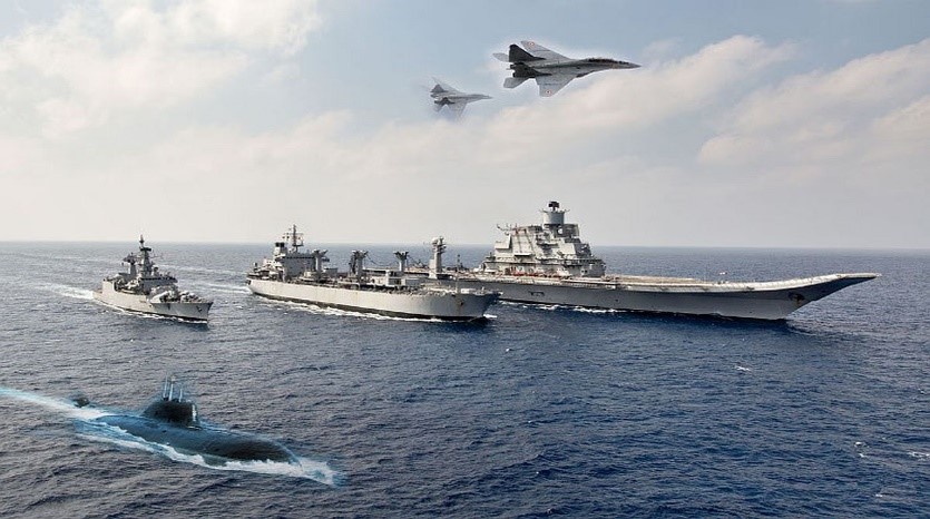 भारतीय नौसेना ने अरब सागर में 20 दिनों का संयुक्त समुद्री अभ्यास किया