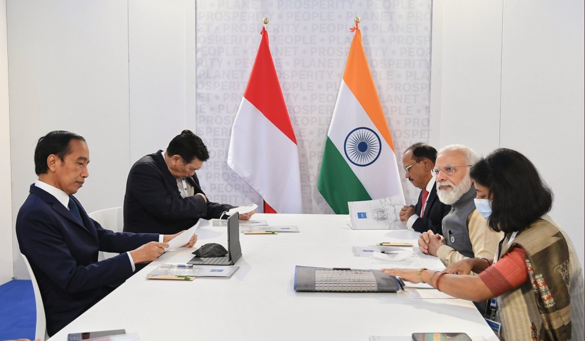 Prime Minister Modi’s meeting with President of Indonesia H.E. Mr. Joko Widodo on the sidelines of G20 in Rome, Italy