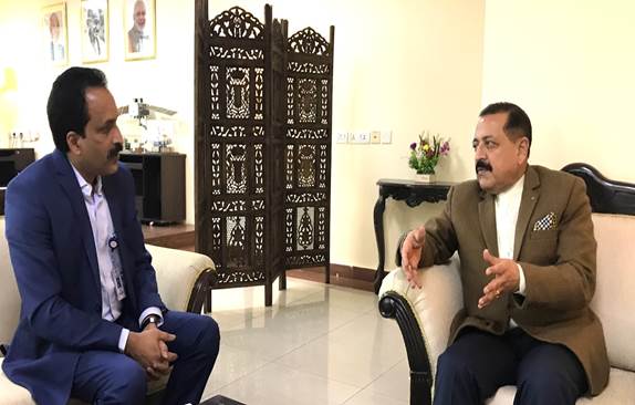 Dr S. Somanath, new Chairman, ISRO calls on Union Minister Dr Jitendra Singh and discusses status of “Gaganyaan” and other future Space missions