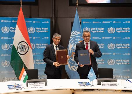 Ministry of Ayush and World Health Organization signs Host Country Agreement for WHO Global Centre of Traditional Medicine