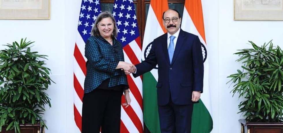 India-U.S. Foreign Office Consultations between Foreign Secretary Harsh Vardhan Shringla and the U.S. Under Secretary of State for Political Affairs Victoria Nuland