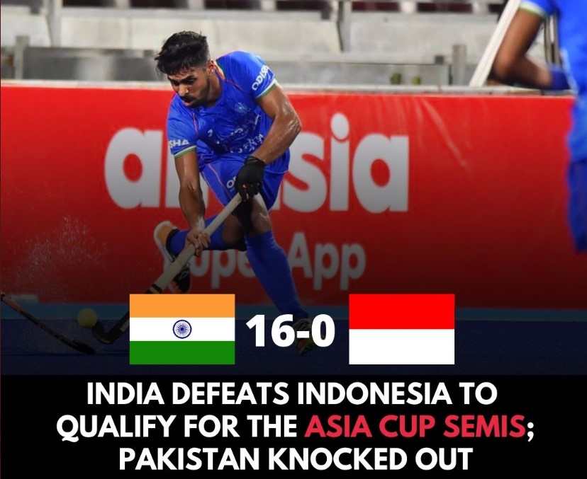 India enter Super 4s stage of Asia Cup with 16-0 win over Indonesia, WC door shut on Pakistan