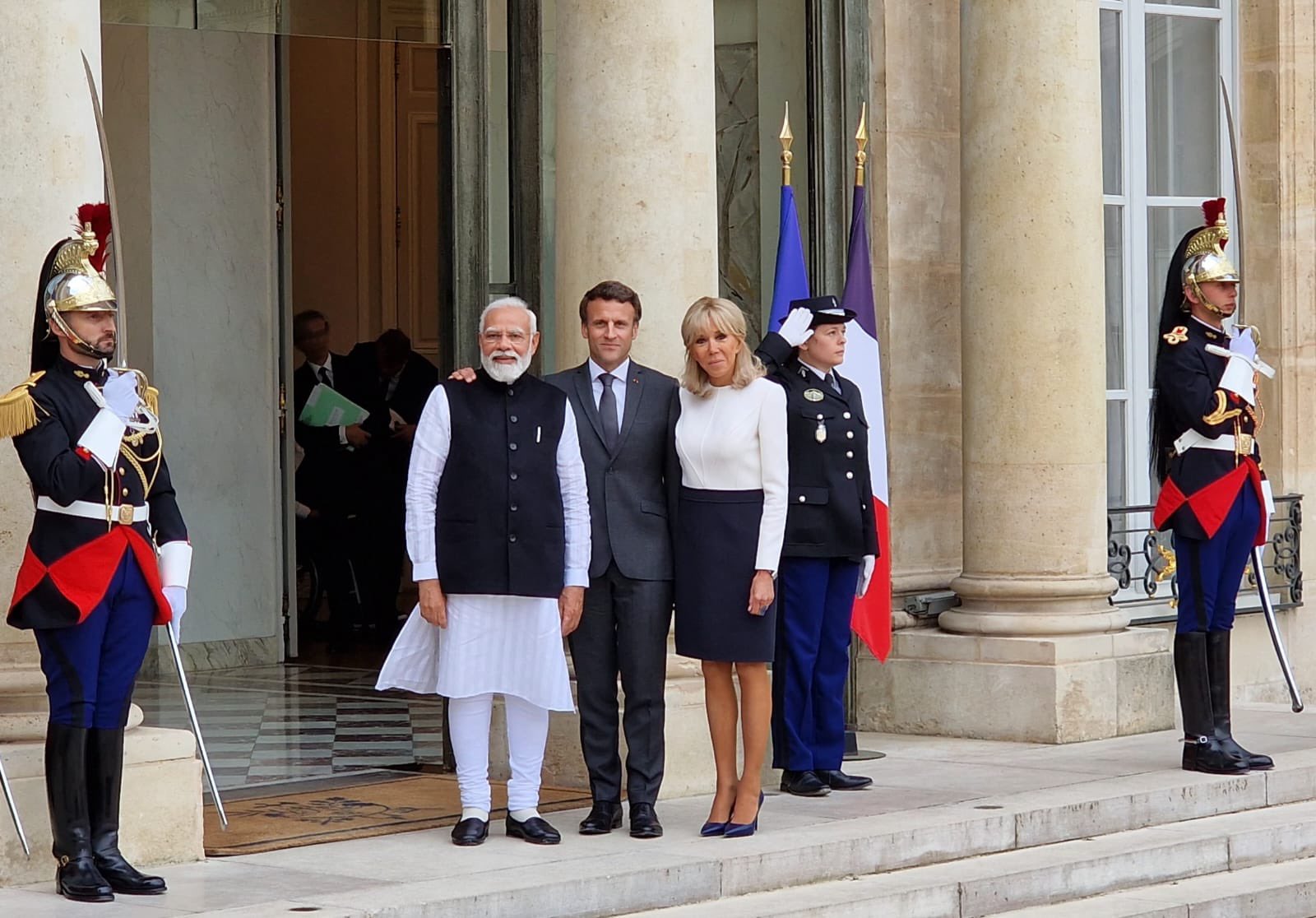 PM Modi, French President Macron discuss bilateral as well as global issues