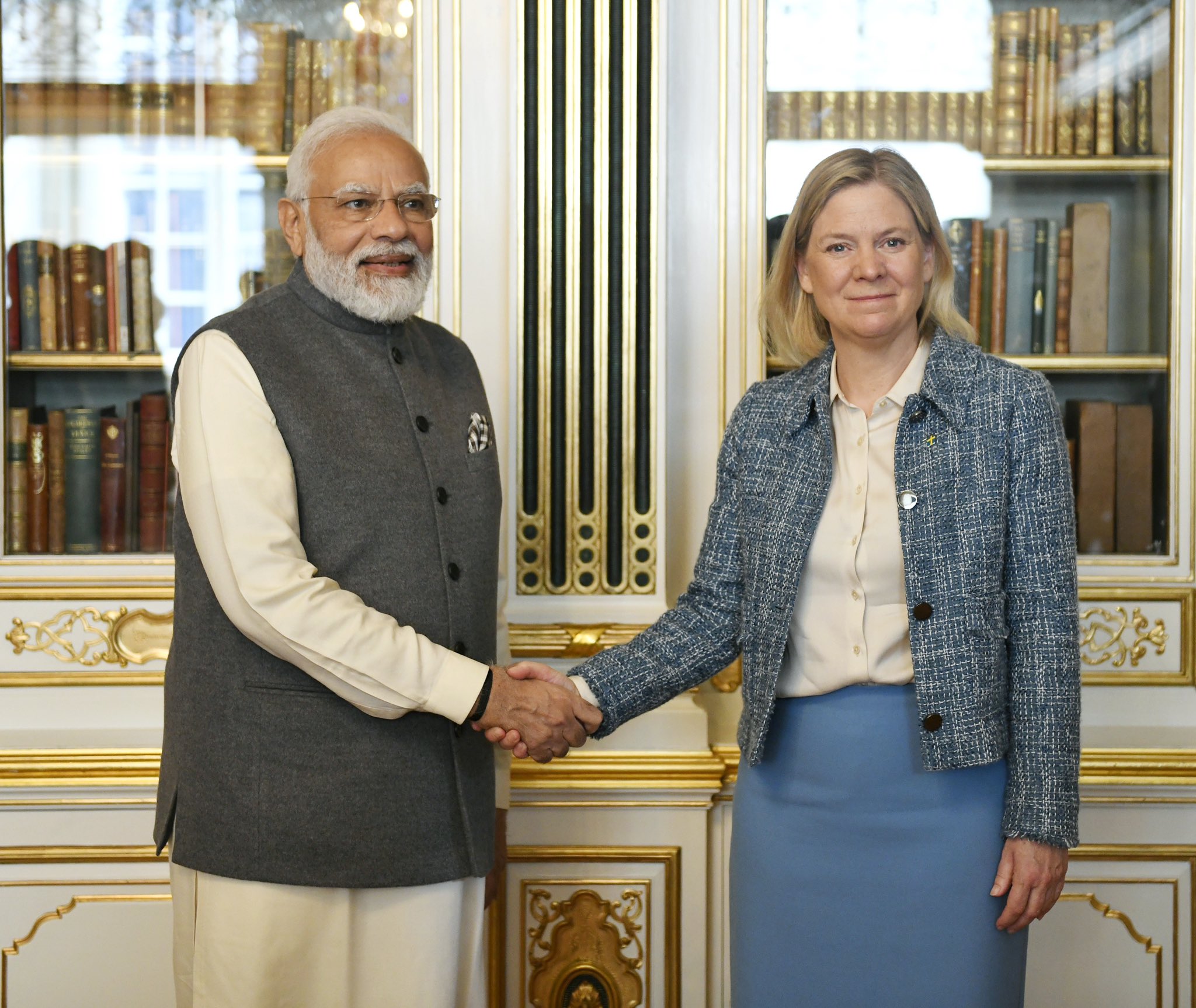Prime Minister Modi’s meeting with Prime Minister of Sweden Ms. Magdalena Andersson