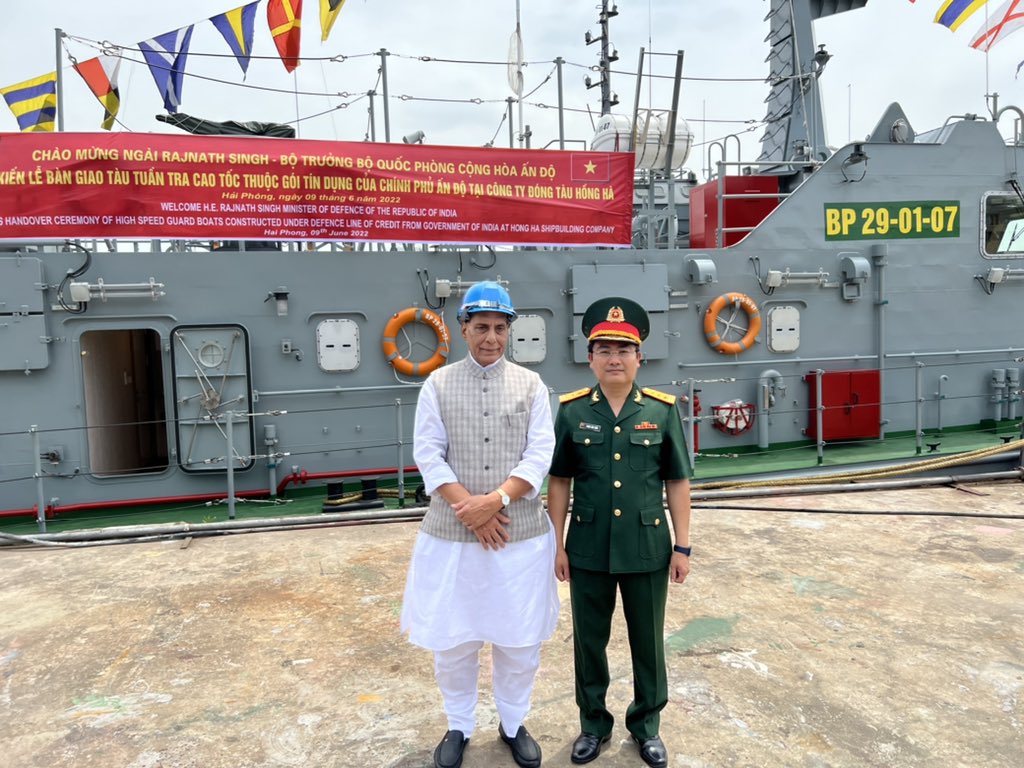 Rajnath hands over 12 high-speed guard boats to Vietnam