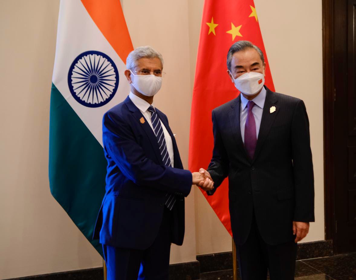 External Affairs Minister’s meeting with State Councilor and Foreign Minister of China, H.E. Mr. Wang Yi on the sidelines of G20 Foreign Ministers’ Meeting