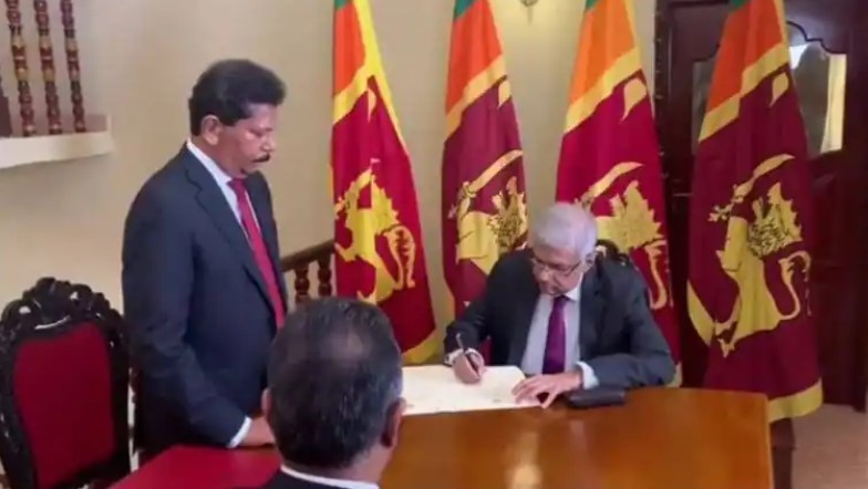 Ranil Wickremesinghe sworn in as Sri Lanka’s interim president