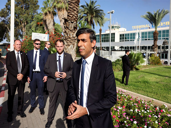 British Prime Minister Rishi Sunak lands in Tel Aviv amid ongoing Israel-Hamas war