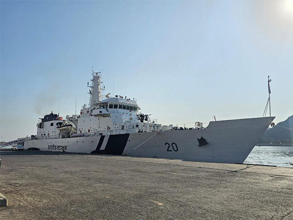 Indian Coast Guard Vessel Sajag arrives in Oman as part of overseas deployment to West Asia