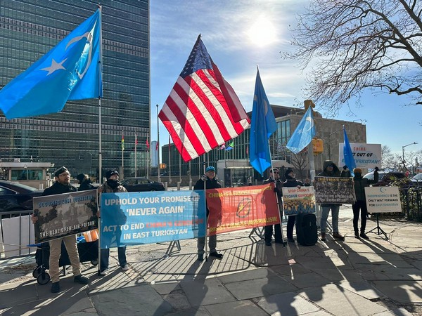 US: Uyghurs led by East Turkistan Govt in Exile hold protest against China’s hypocrisy outside UN Headquarters