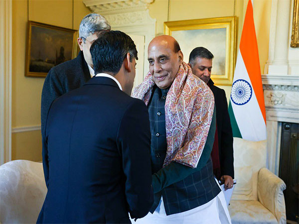 Rajnath Singh, UK PM Rishi Sunak discuss issues related to defence, economic cooperation