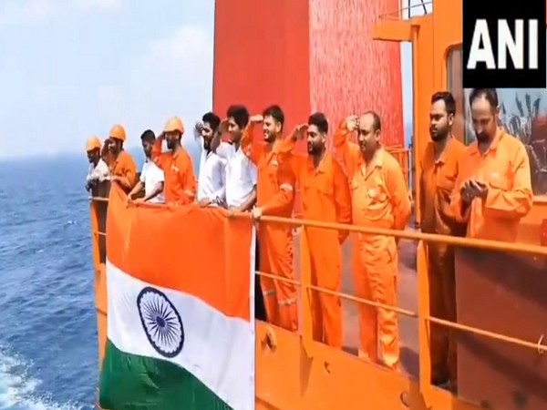 Merchant vessel crew welcomes Indian Navy warship in Arabian Sea, Gulf of Aden with ‘Bharat Mata ki Jai’