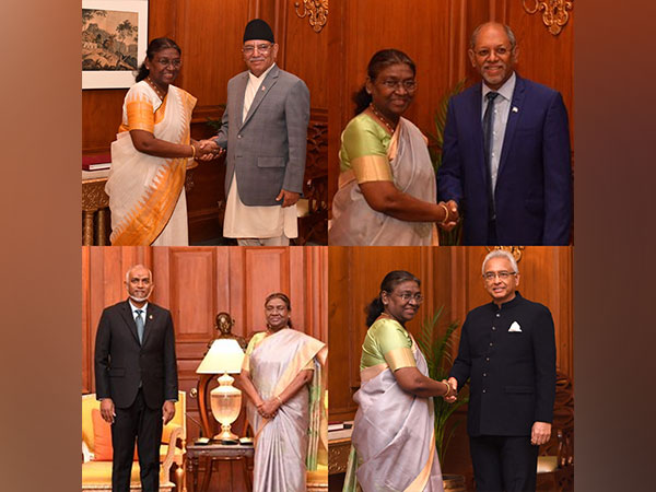 Leaders from Maldives, Nepal, Mauritius, Seychelles meet President Droupadi Murmu