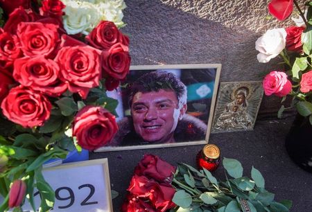 Russian nationalists ransack slain Kremlin critic’s memorial to protest U.S. visit