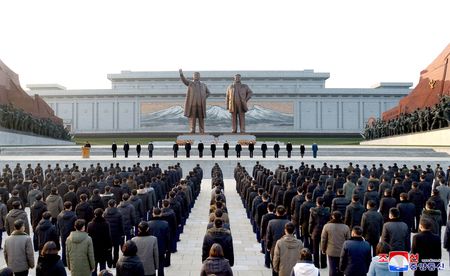 North Korea’s Kim Jong Un marks 10th anniversary of father’s death