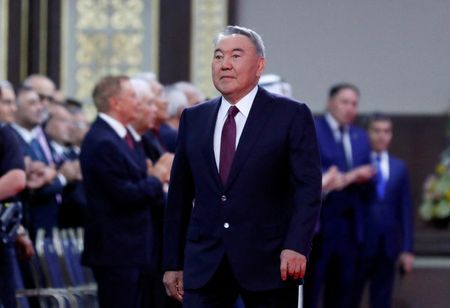 Former Kazakh president reappears, denies conflict among elite