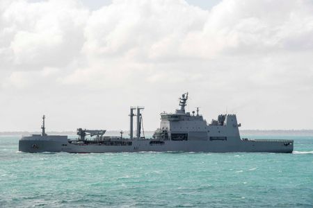 New Zealand ship arrives with water for parched Tonga