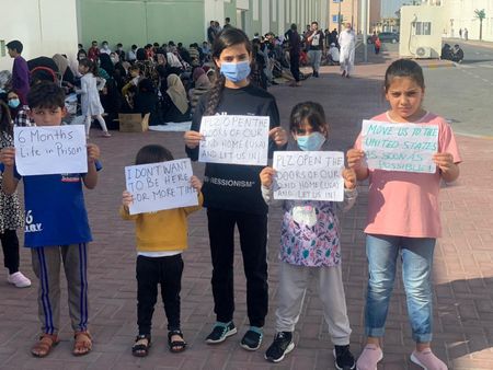 Afghan refugees in UAE protest months-long wait for resettlement