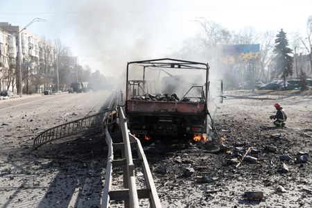 Ukraine says Russian troops blow up gas pipeline in Kharkiv