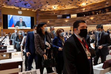 Western envoys, allies walk out on Lavrov speech to UN rights forum