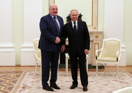 Ukraine says Belarus leader was with Putin at time of ‘false-flag attack’