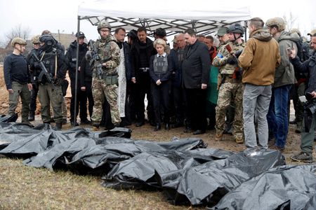 Mayor of Ukraine’s Bucha says 403 bodies found so far